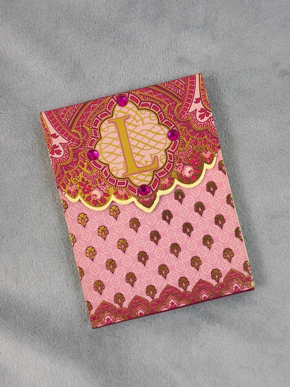 Punch Studio "L" Monogram Pocket Notepad